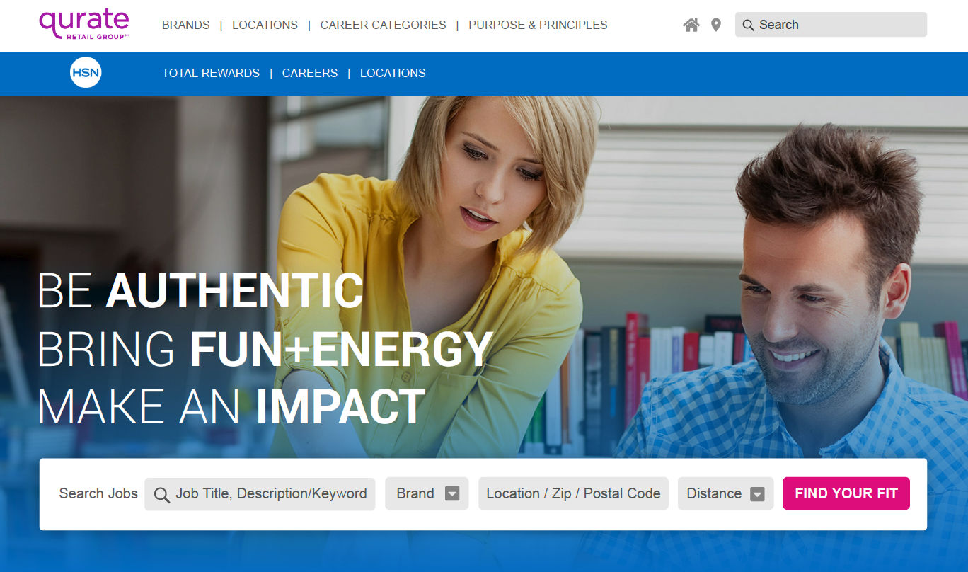 HSN landing page mock up.