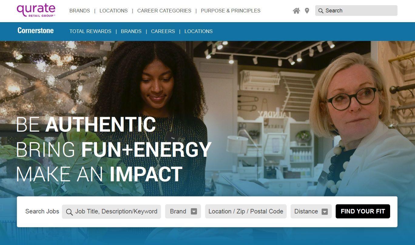 Cornerstone landing page mock up.